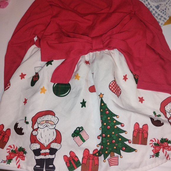 Other - Festive Red and White Kids Casual Dress